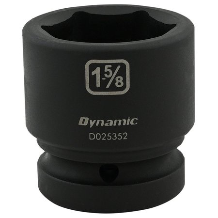 DYNAMIC Tools 1-5/8" X 1" Drive, 6 Point Standard Length, Impact Socket D025352